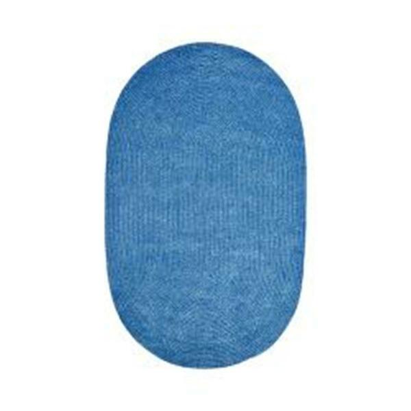 Better Trends 5 x 8 in. Chenille Reversible Rug - Smoke Blue BRCR58SB